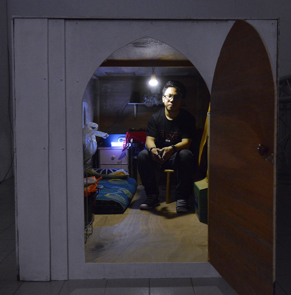 Syazwi Syahmi’s installation Coffin, explores the claustrophobia in a bustling city.