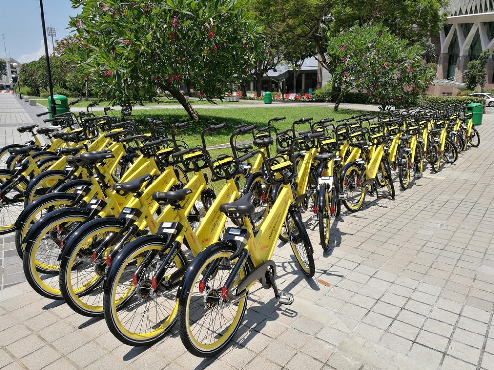 Bicycle-sharing operator GBikes, which was set up early last year, initially announced its exit from the Singapore market in June. u00e2u20acu201d TODAY pic