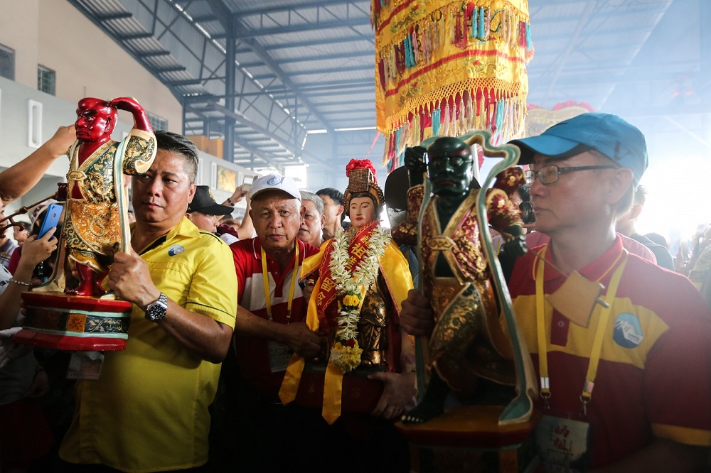 The Thean Hou temple held an offering ceremony in conjunction with goddess Mazu’s ascension to heaven. 