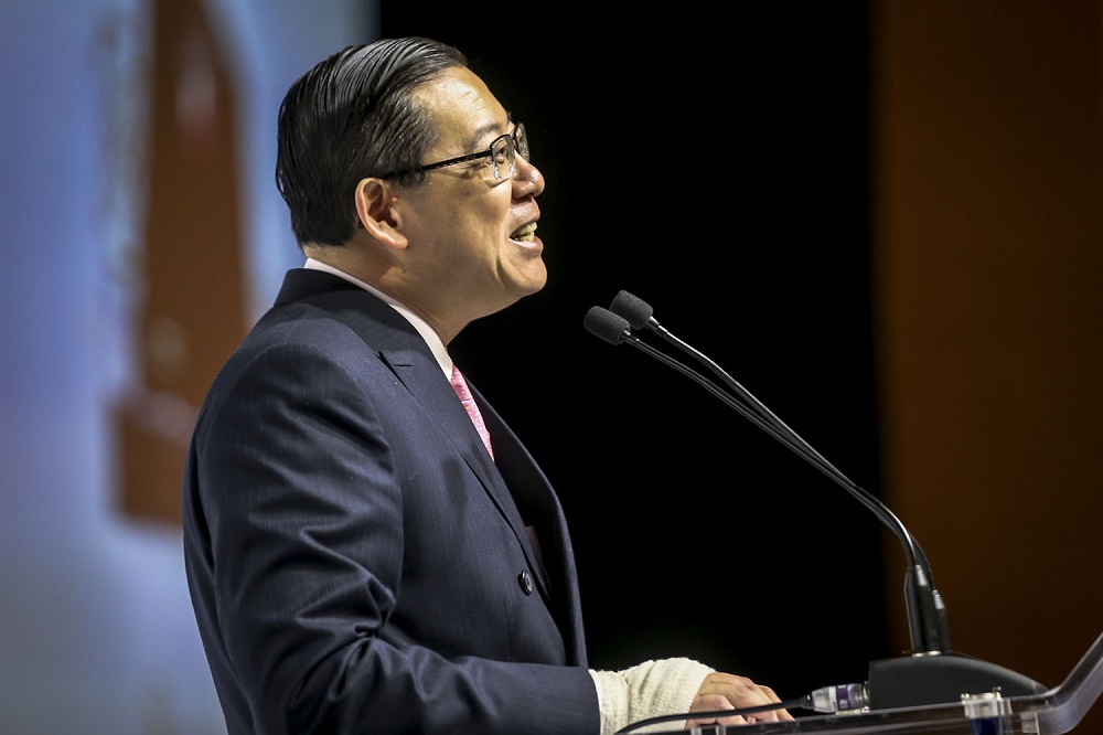 Finance Minister Lim Guan Eng delivers his speech during the Khazanah Megatrends Forum at the Mandarin Oriental in Kuala Lumpur October 8, 2018. u00e2u20acu201d Picture by Hari Anggara
