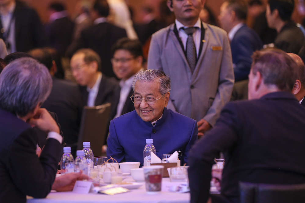 Tun Dr Mahathir Mohamad attends the Khazanah Megatrends Forum 2018 in Kuala Lumpur October 9, 2018. u00e2u20acu201d Picture by Azneal Ishak