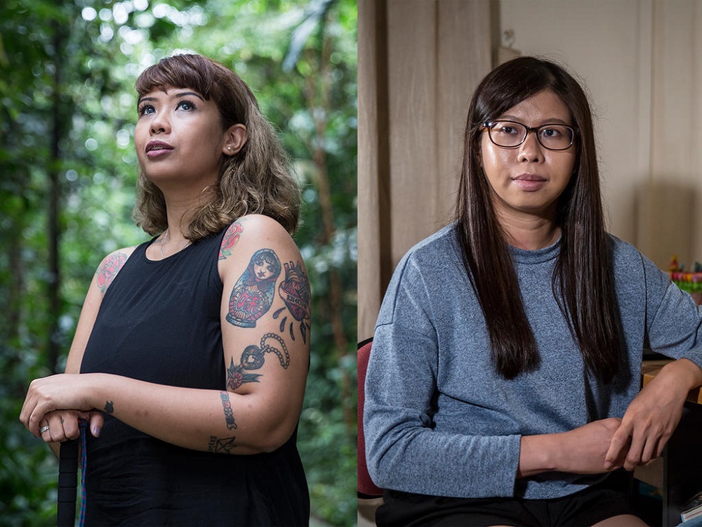 Lynette Du00e2u20acu2122Cruz (left) and Tey Siang Fang (right) were both diagnosed with clinical depression, and both women have since found ways to manage their conditions. u00e2u20acu201d TODAY pic