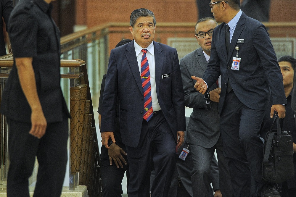 Defence Minister Mohamad Sabu arrives at Parliament in Kuala Lumpur October 16, 2018. u00e2u20acu201d Picture by Shafwan Zaidon
