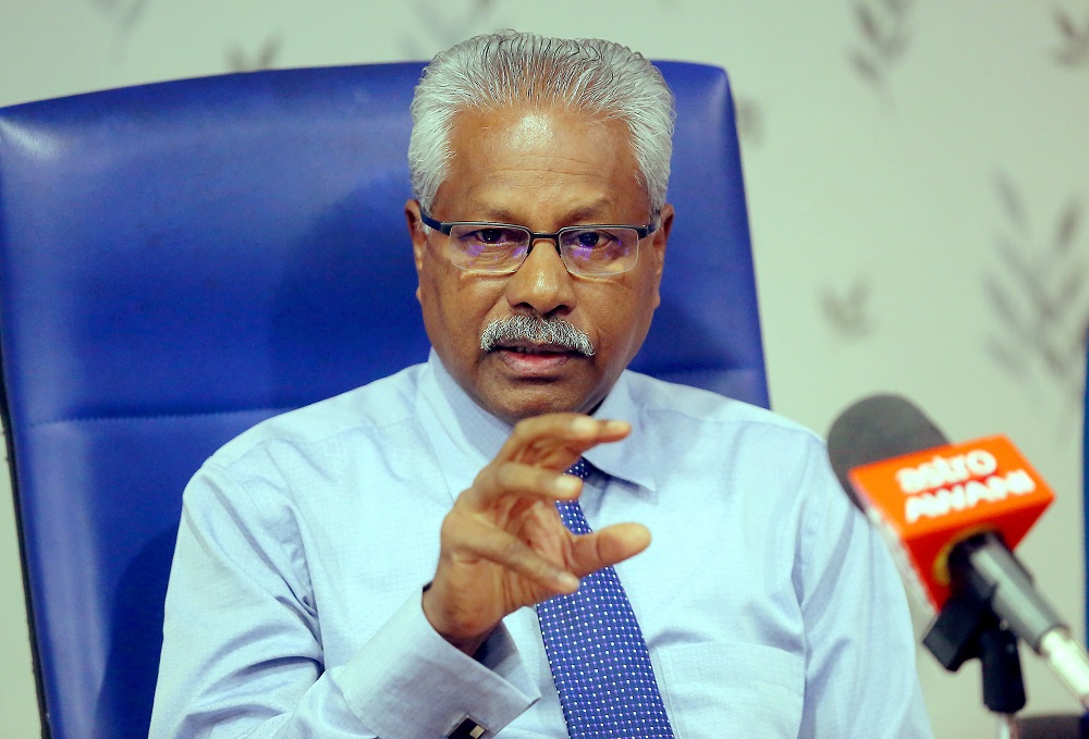 State health, consumers affairs, civil society, national integration and human resource committee chairman A. Sivanesan at a press conference in Ipoh October 17, 2018. u00e2u20acu201d Picture by Farhan Najib