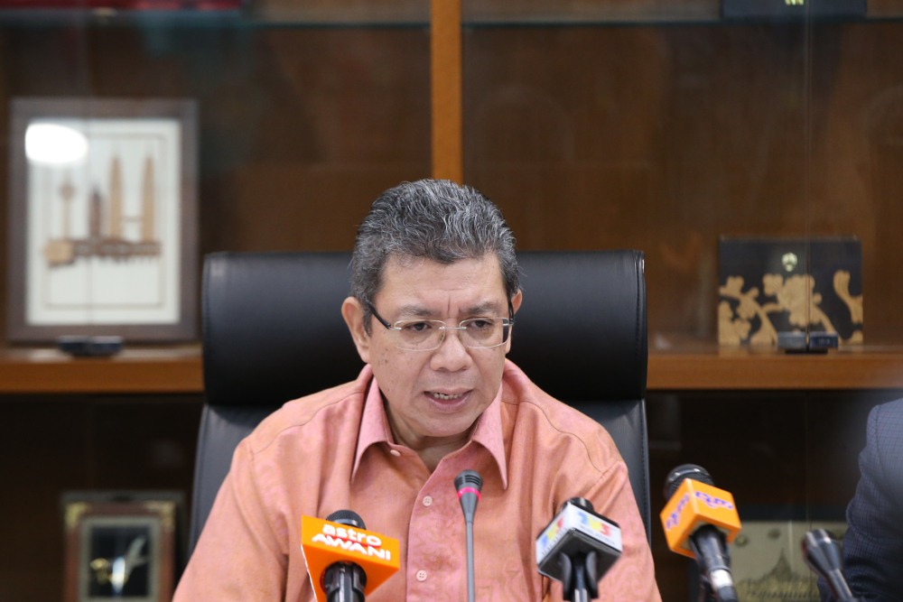 Datuk Saifuddin Abdullah speaks during a press conference at the Ministry of Foreign Affairs October 21, 2018. u00e2u20acu201d Picture by Azinuddin Ghazali