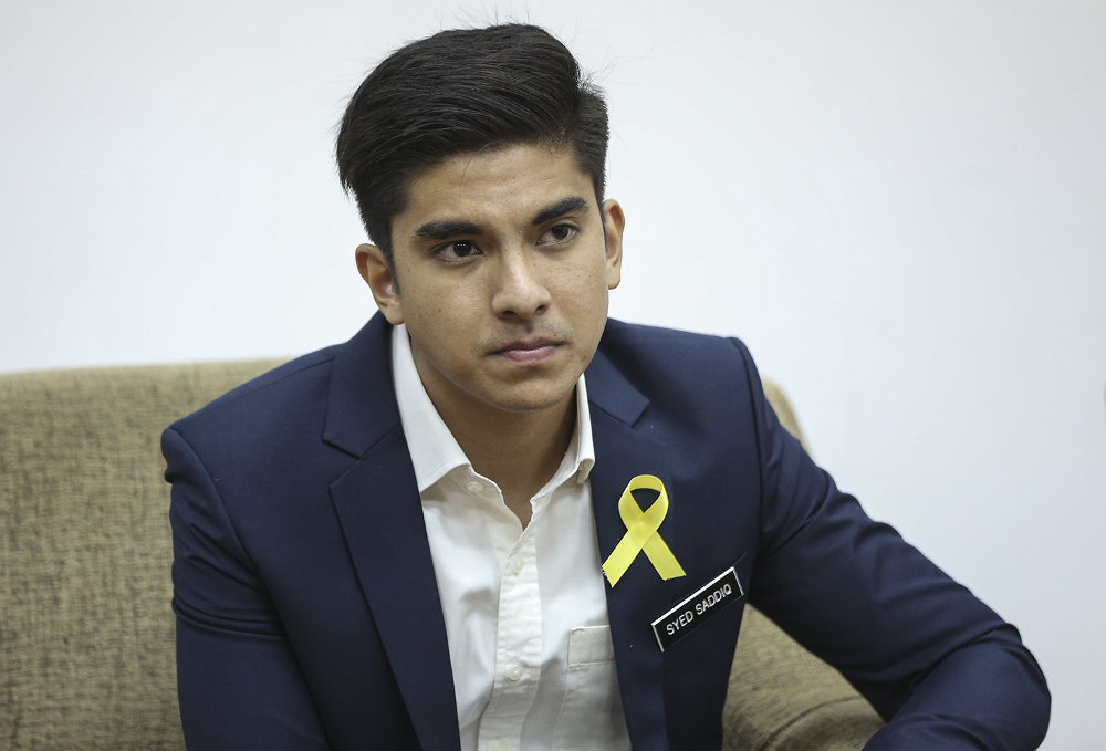 Minister of Youth and Sports Syed Saddiq Syed Abdul Rahman speaks during the official launch of 2018 State of World Population Report at Universiti Malaya in Kuala Lumpur October 22, 2018. u00e2u20acu201d Picture by Azneal Ishak