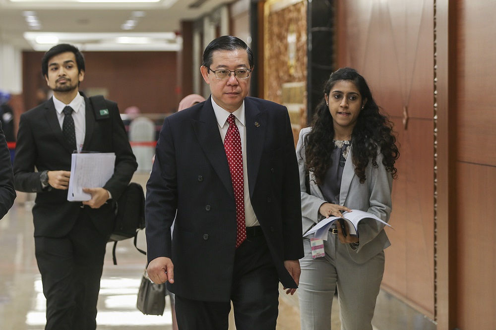 Finance Minister Lim Guan Eng at Parliament in Kuala Lumpur October 24, 2018. u00e2u20acu201d Picture by Azneal Ishak