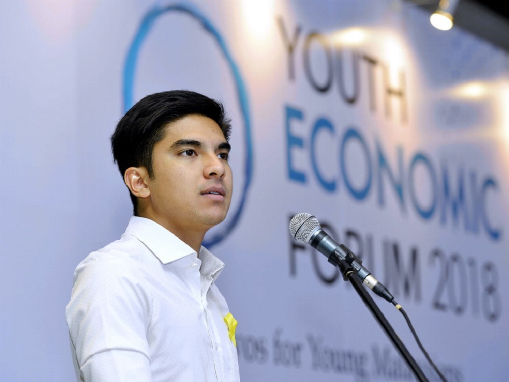 Youth and Sports Minister Syed Saddiq Abd Rahman speaks at the Youth Economic Forum 2018 at the Securities Commission in Kuala Lumpur October 27, 2018. u00e2u20acu201d Picture by Ham Abu Bakar