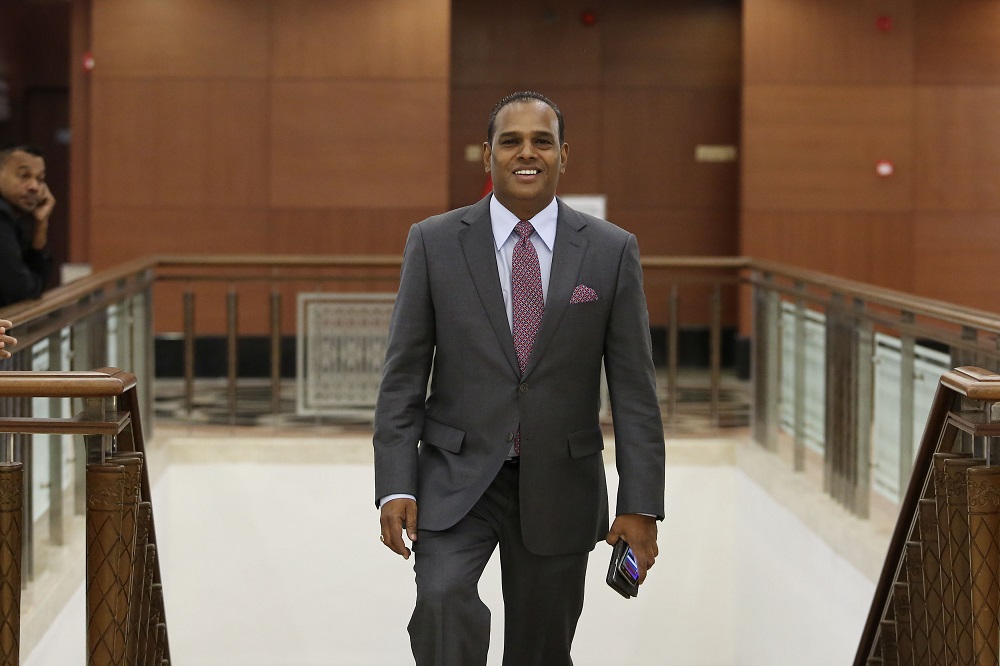 Tapah MP M. Saravanan at Parliament in Kuala Lumpur October 31, 2018. u00e2u20acu201d Picture by Yusof Mat Isa