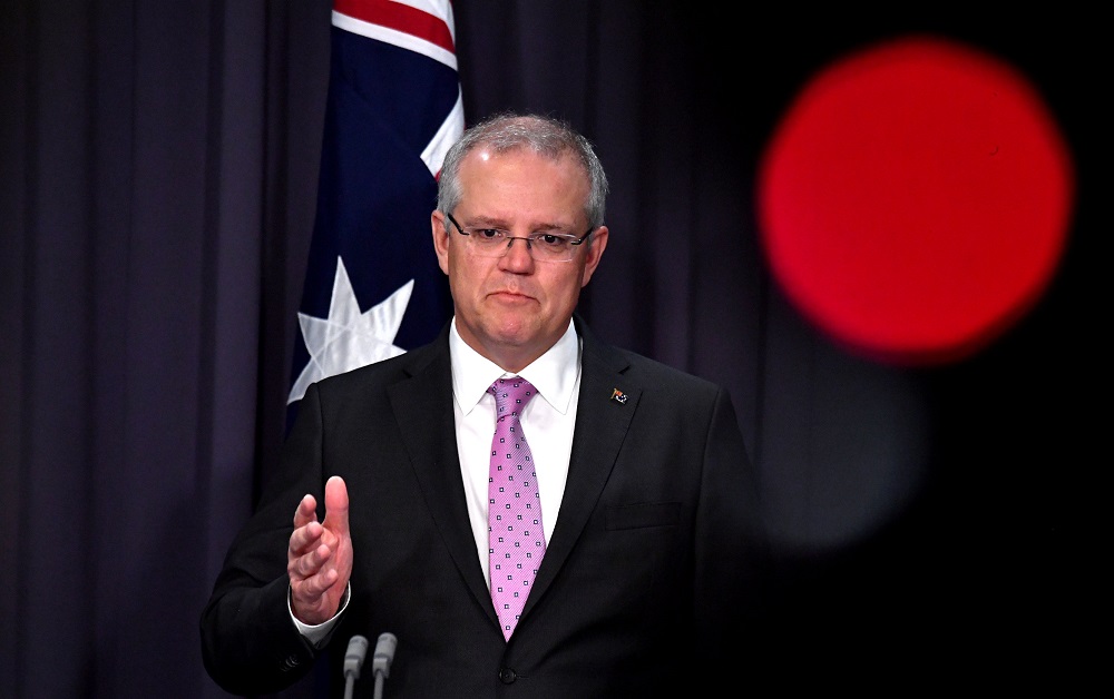 Prime Minister Scott Morrison speaks to the media during a news conference at Parliament House in Canberra, Australia, October 16, 2018. u00e2u20acu201d Reuters pic