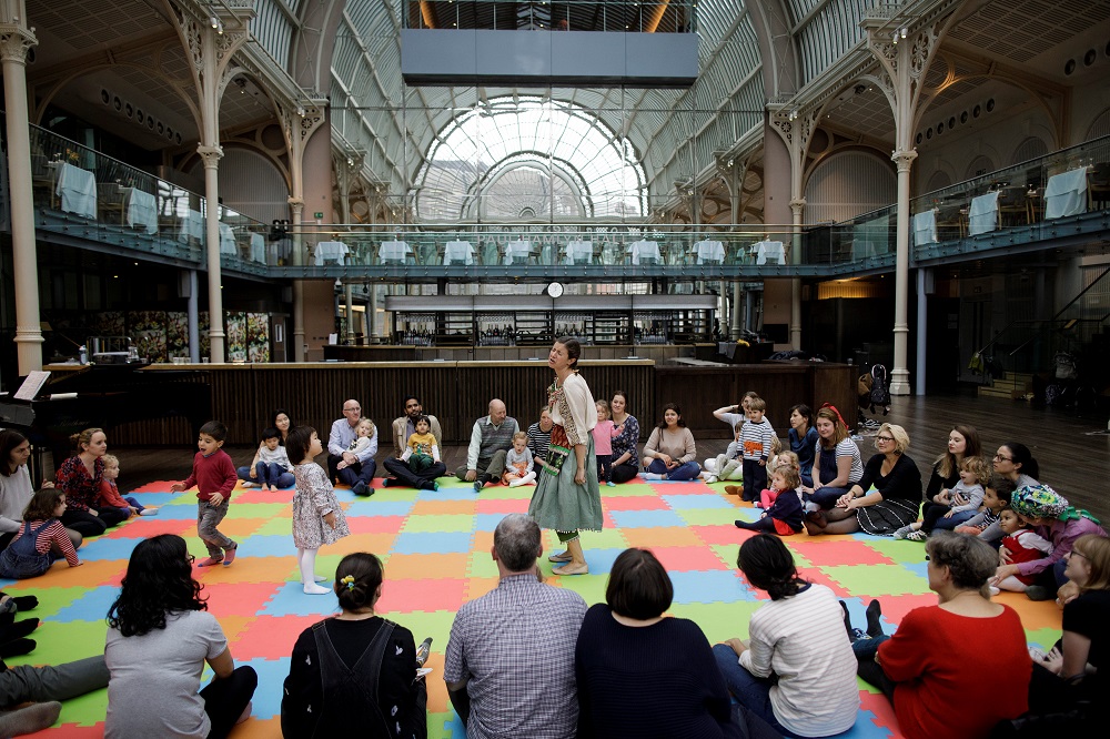 A performer sings for toddlers at the u00e2u20acu02dcOpera Dotsu00e2u20acu2122 show at the Royal Opera House in London October 15, 2018. u00e2u20acu201d Reuters pic 
