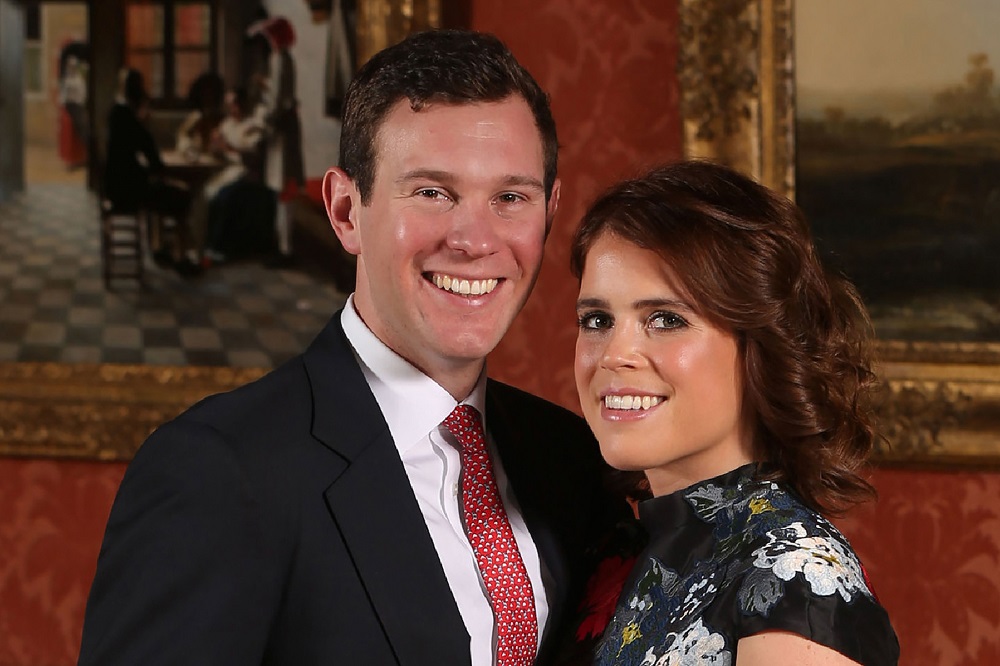 In this file photo taken on January 22, 2018, Britainu00e2u20acu2122s Princess Eugenie of York poses with her fiance Jack Brooksbank in the Picture Gallery at Buckingham Palace in London on January 22, 2018, after the announcement of their engagement. u00e2u20acu201d AFP pic    