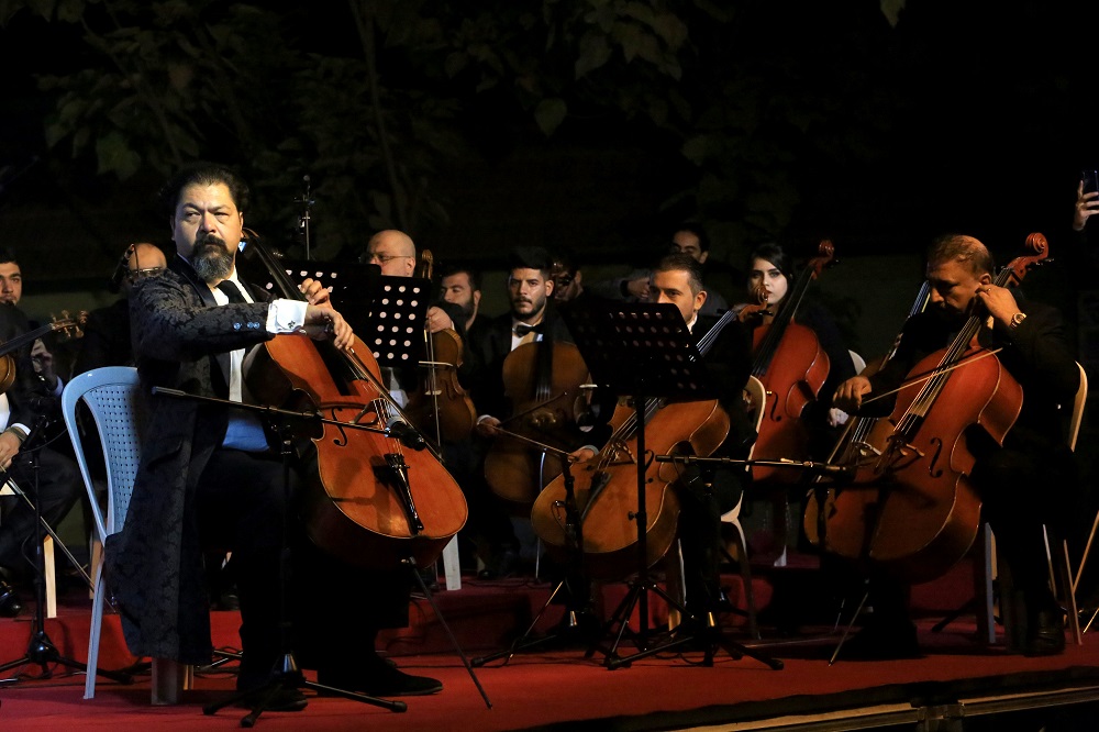 Chief Principal Conductor Karim Wasfi leads the Iraqi National Symphony Orchestra during a concert in Mosul, Iraq October 27, 2018. u00e2u20acu201d Reuters pic