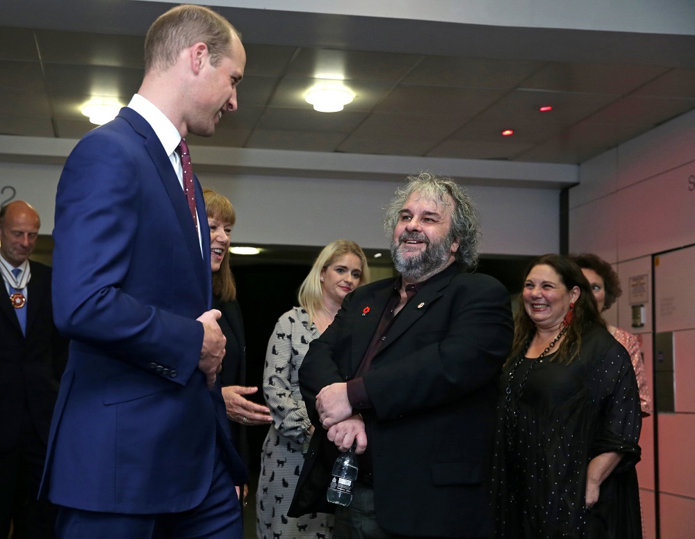 Britain's Prince William, Duke of Cambridge and New Zealand film maker Peter Jackson attend the world premiere of Peter Jackson's film They Shall Not Grow Old during the BFI London Film Festival in London, October 16, 2018. u00e2u20acu201d Reuters pic