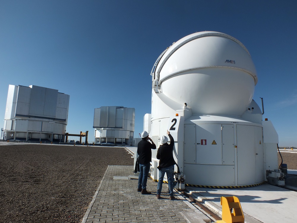 Astronomers check a telescope at the Observatory in Paranal, some 1150 km north of Santiago, Chile February 6, 2018. u00e2u20acu201d AFP pic