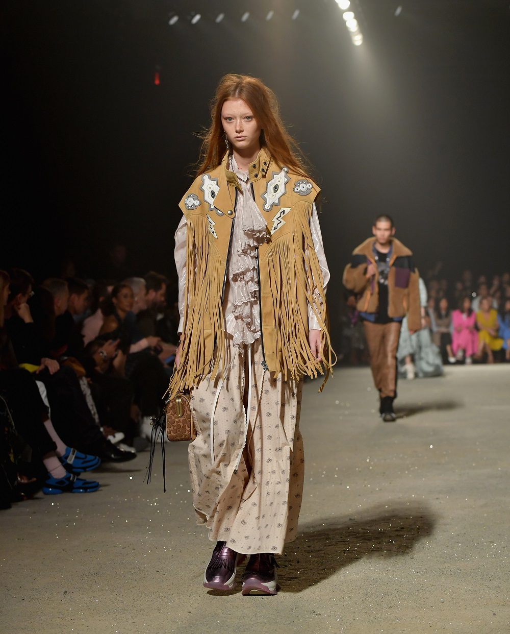 A model walks the runway at the Coach Spring 2019 show during New York Fashion Week on September 11, 2018, in New York City. u00e2u20acu201d AFP pic