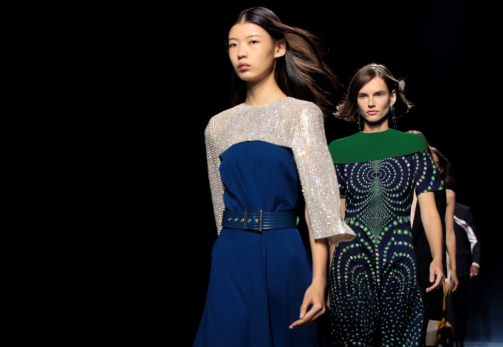 Models present creations by designer Clare Waight Keller as part of her Spring/Summer 2019 women's ready-to-wear collection show for fashion house Givenchy during Paris Fashion Week in Paris September 30, 2018. u00e2u20acu201d Reuters pic