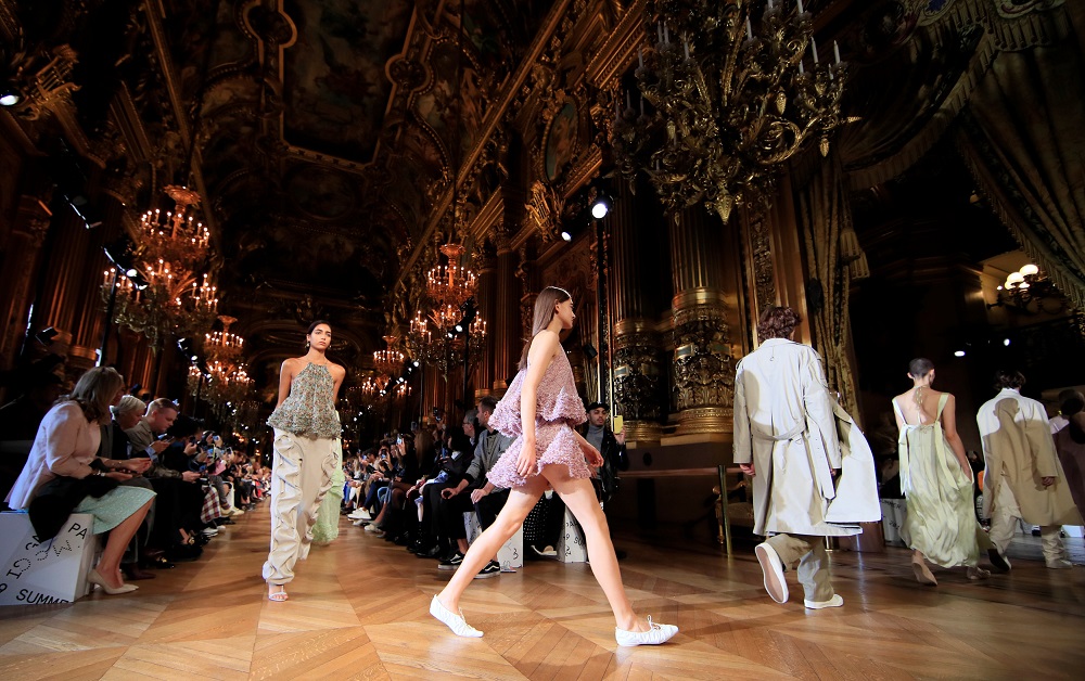 Models present creations by British designer Stella McCartney as part of her Spring/Summer 2019 womenu00e2u20acu2122s ready-to-wear collection show during Paris Fashion Week in Paris October 1, 2018. u00e2u20acu201d Reuters pic