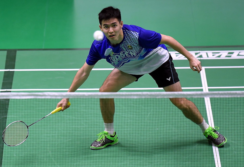 Cheam June Wei in action during Sukma 2018 in Ipon September 14, 2018. u00e2u20acu201d Bernama pic