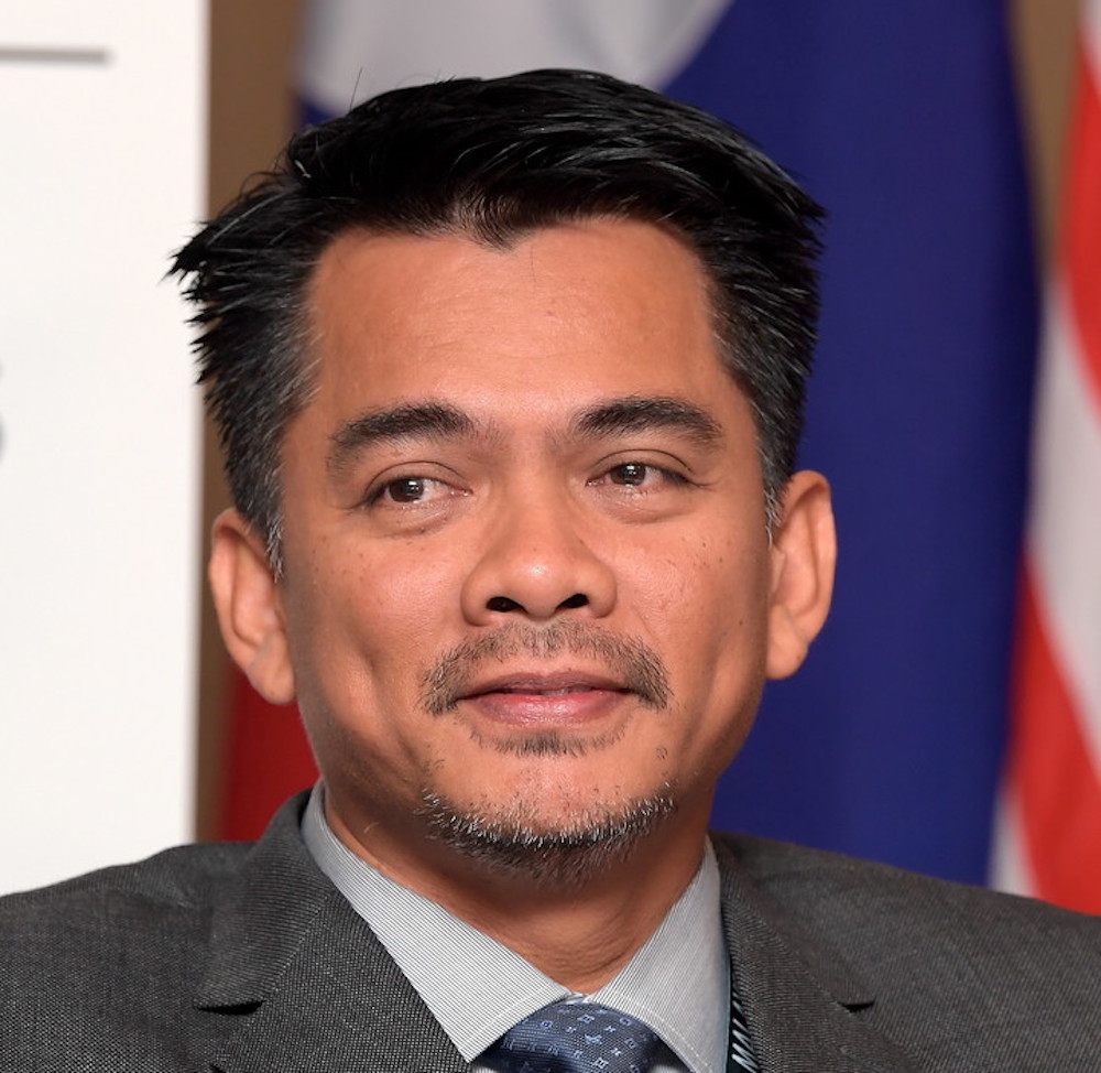 Deputy Home Minister Azis Jamman attends a press conference in Putrajaya September 25, 2018. u00e2u20acu201d Bernama pic
