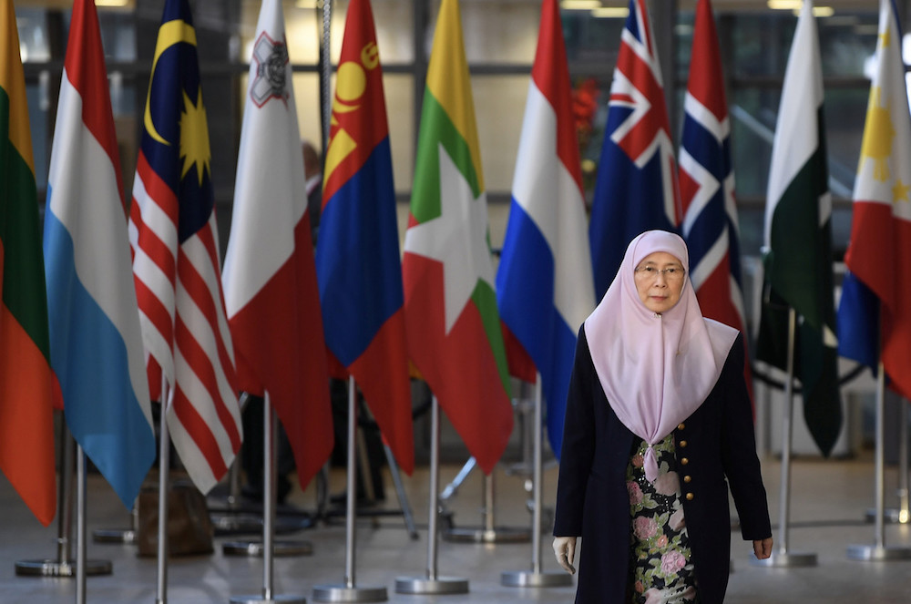 Deputy Prime Minister Datuk Seri Dr Wan Azizah Wan Ismail attends the 12th Asia-Europe Meeting (Asem) Summit in Brussels October 19, 2018. u00e2u20acu201d Bernama pic