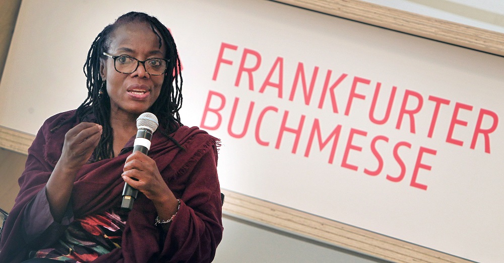 Zimbabwean author Tsitsi Dangarembga speaks at the Frankfurt book fair in Frankfurt am Main, western Germany October 12, 2018. u00e2u20acu201d AFP pic  