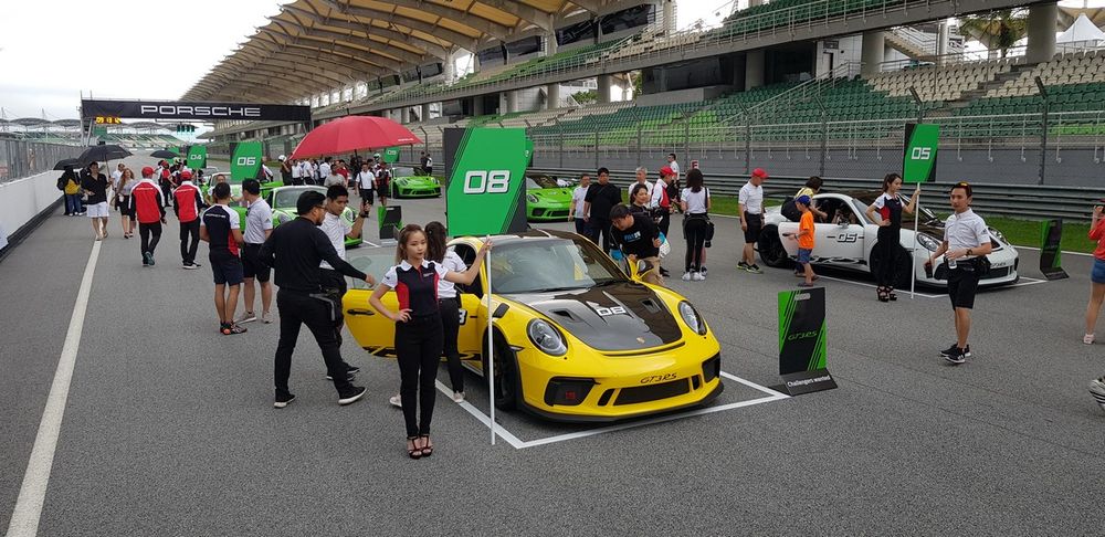 The GT3 RS Rollout for new owners on the SIC race track. u00e2u20acu201d Picture by YS Khongn