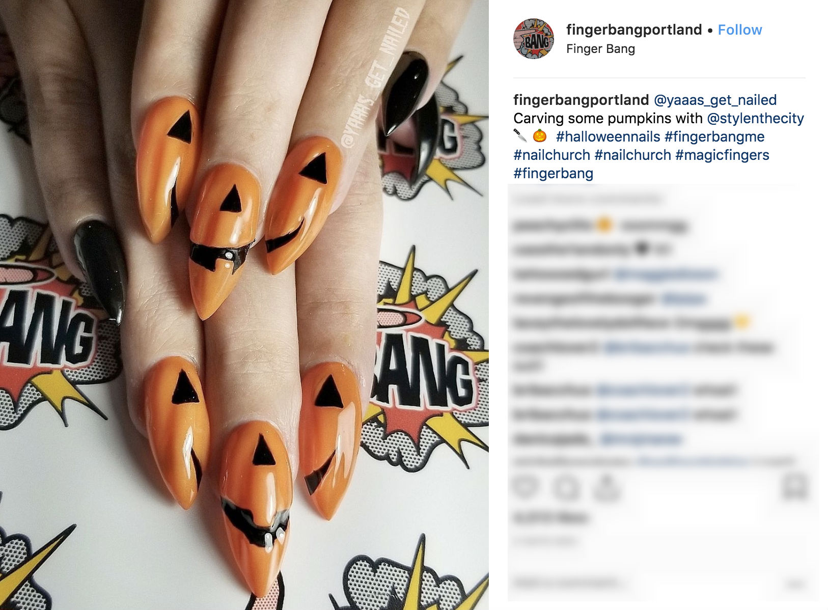 Halloween manicure from the Instagram account of fingerbangportland. u00e2u20acu201d AFP pic