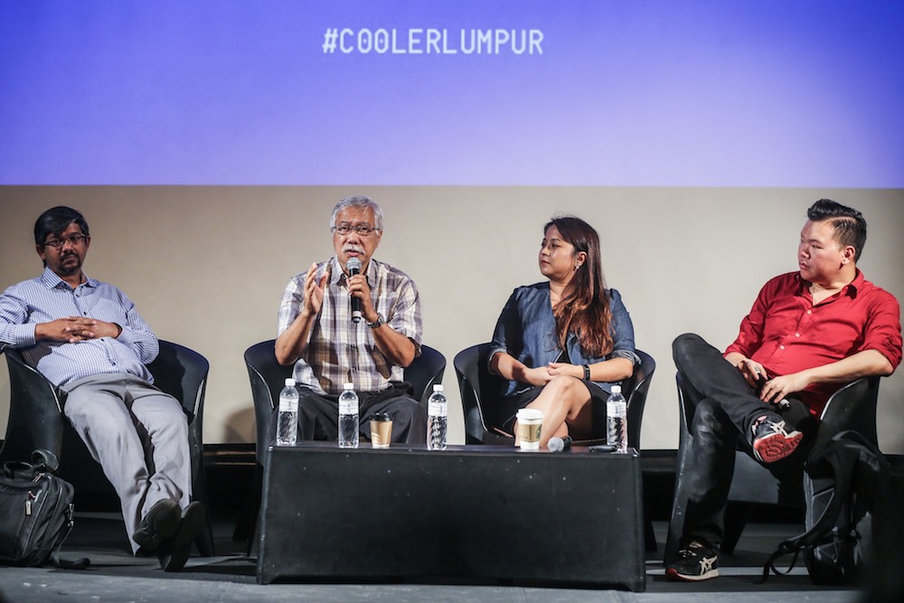 The results were revealed today by IoJ president Lau Chak Onn (far right) in the u00e2u20acu02dcSaving Journalism in the Age of Social Mediau00e2u20acu2122 forum in conjunction with the Cooler Lumpur Festival in Kuala Lumpur October 5, 2018. u00e2u20acu201d Picture by Hari Anggara