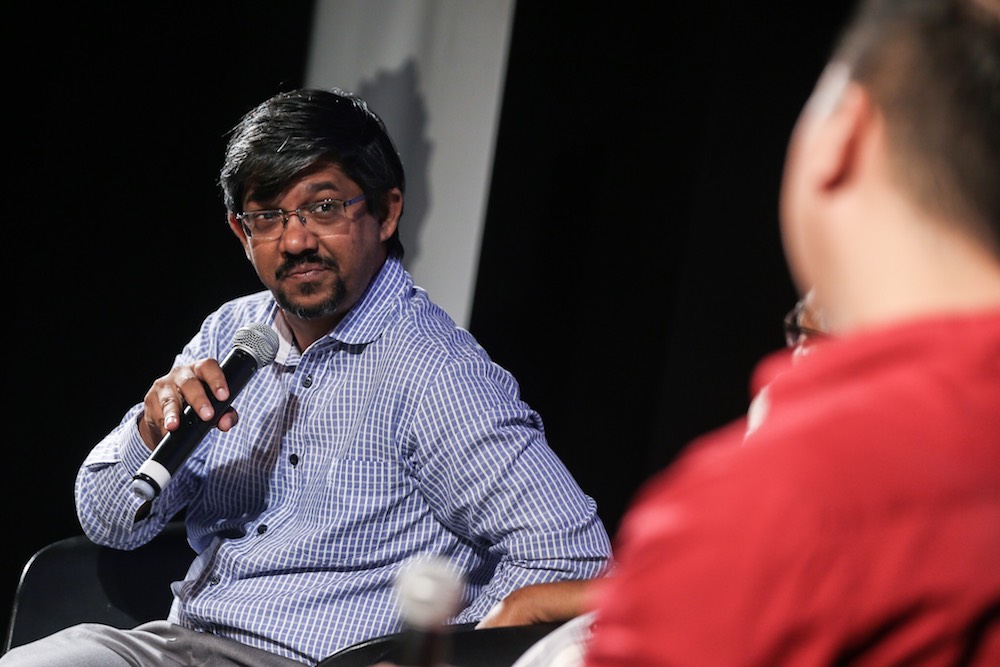Malaysiakini CEO Premesh Chandran speaks at the Cooler Lumpur Festival Kuala Lumpur October 5, 2018. u00e2u20acu201d Picture by Hari Anggara