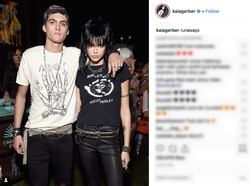 Kaia Gerber on Instagram. u00e2u20acu201d AFP pic