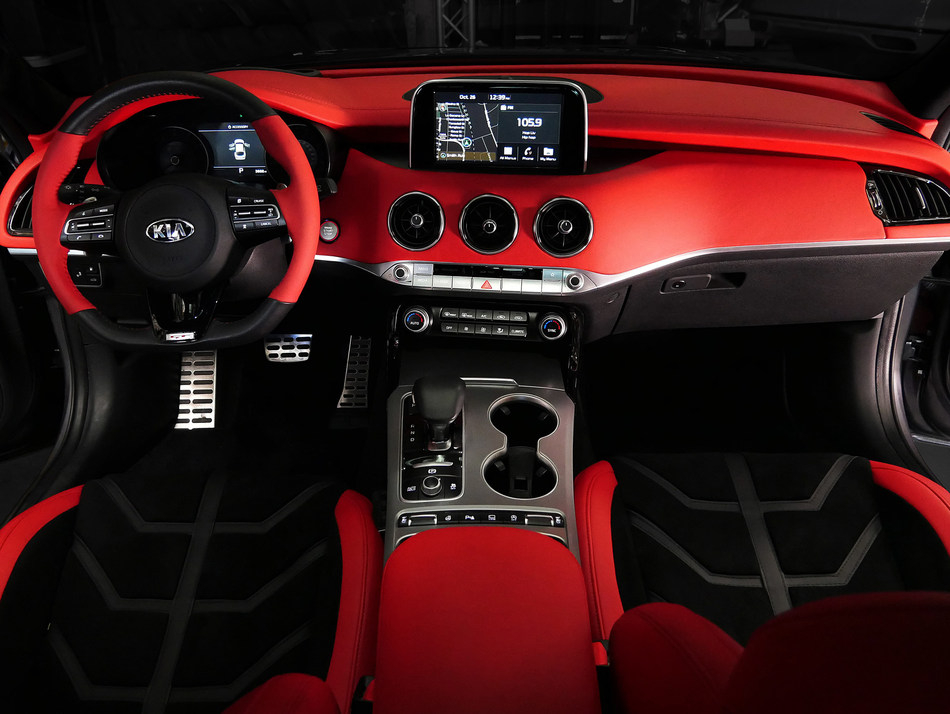 The Kia Stinger GT gets a custom interior for SEMA 2018. u00e2u20acu201d AFP pic