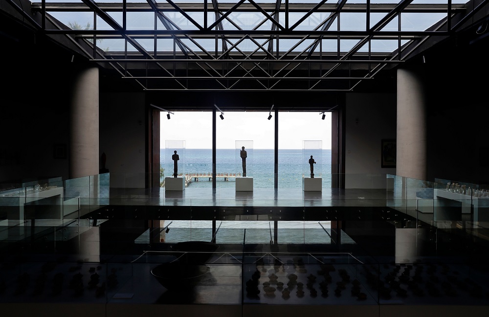 A view of Lebanonu00e2u20acu2122s Nabu Museum overlooking the Mediterranean Sea in the village of el-Heri, north of Beirut September 27, 2018. u00e2u20acu201d AFP pic