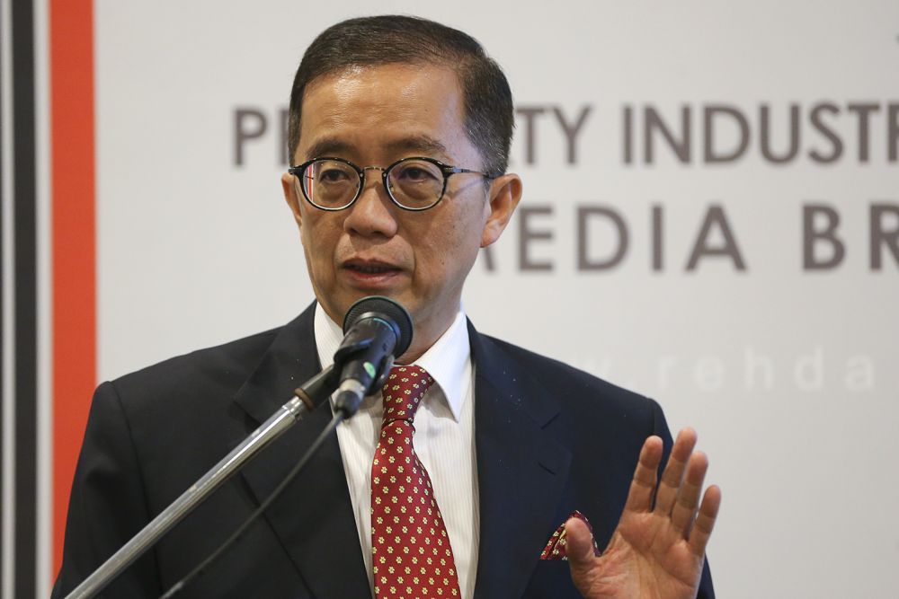 Datuk Soam Heng Choon speaks during the Rehda Property Industry Survey in Kelana Jaya October 10, 2018. u00e2u20acu2022 Picture by Azneal Ishak