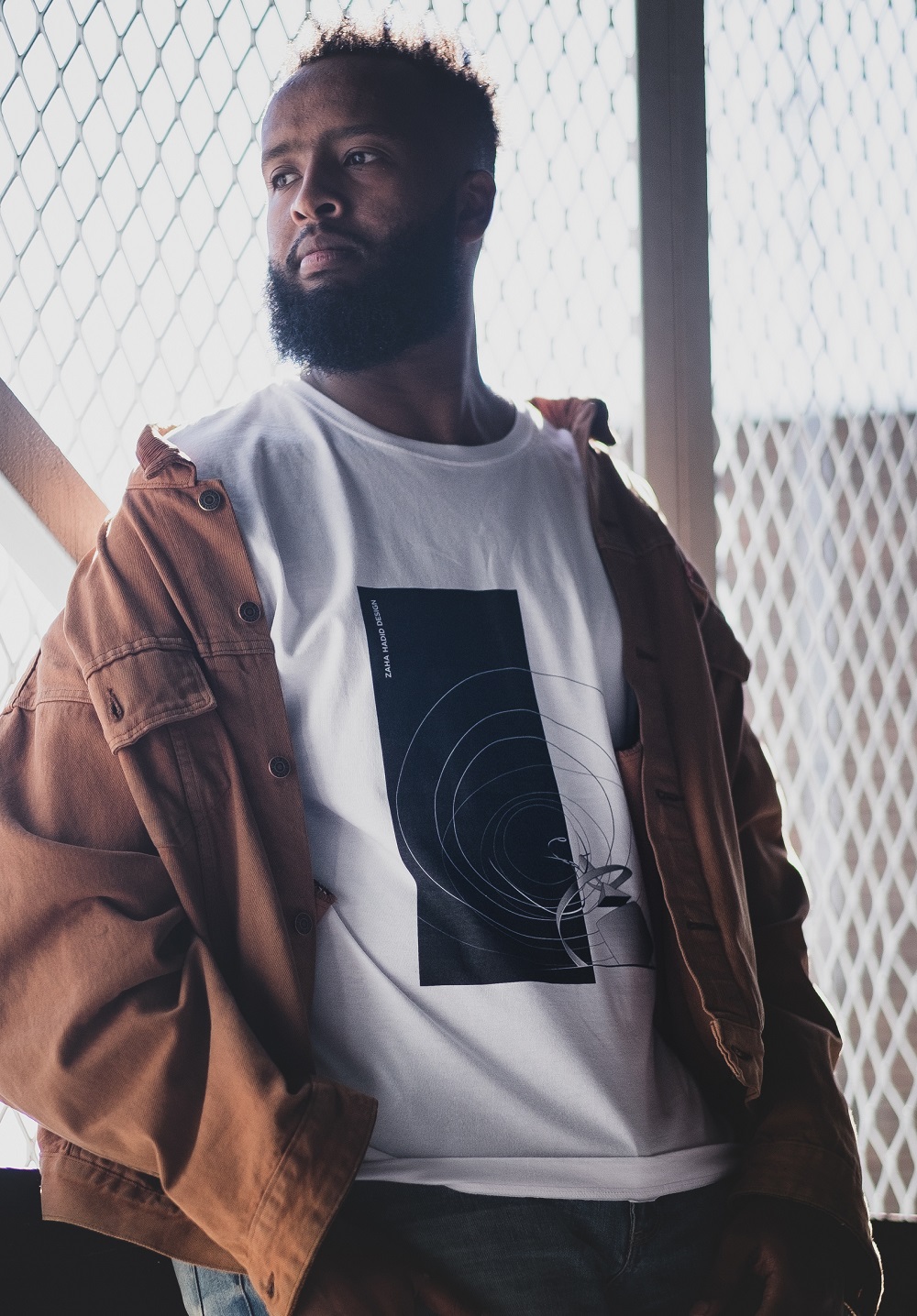 The T-shirt designed by Zaha Hadid Design for The Childhood Trust. u00e2u20acu201d AFP pic