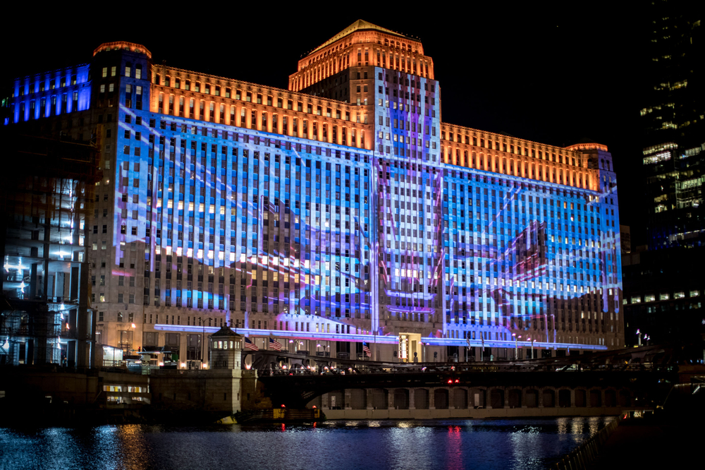 Chicago's 'Art on theMart' u00e2u20acu201d Picture courtesy of Obscura Digital