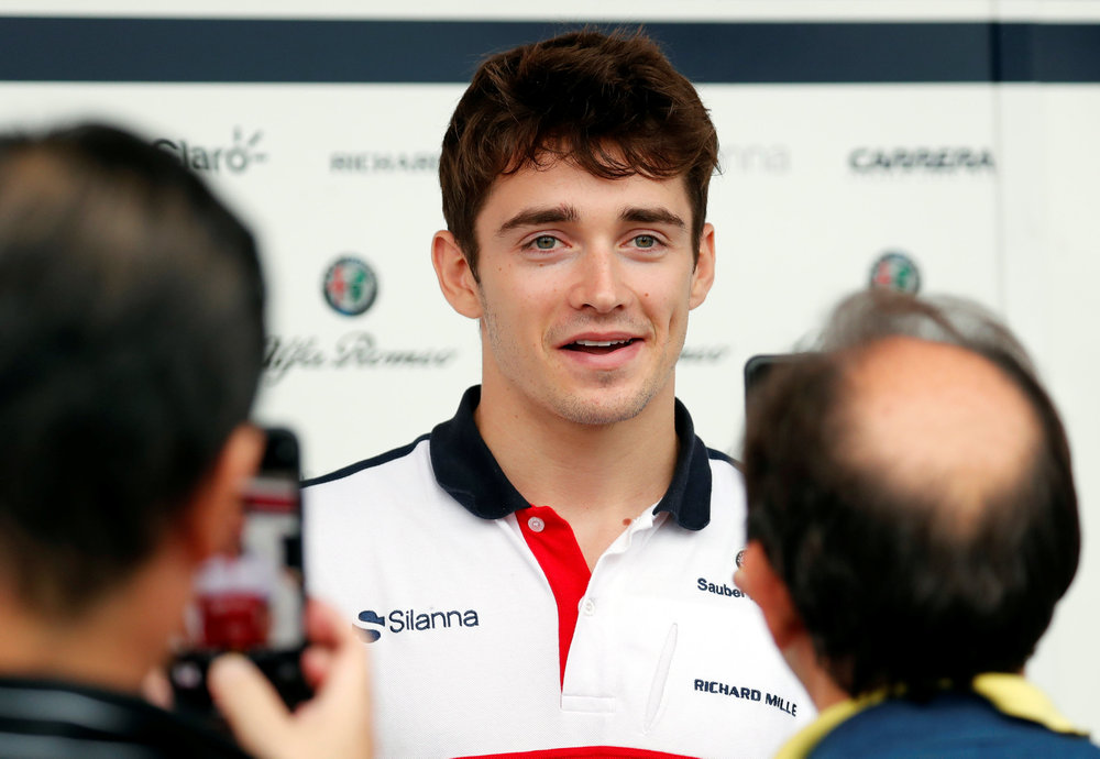 Sauber's Charles Leclerc in the paddock area for the Japanese F1 Grand Prix at the Suzuka Circuit October 4, 2018. u00e2u20acu201d Reuters pic