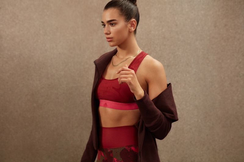 Dua Lipa wears items from the adidas limited-edition Statement Collection. u00e2u20acu2022 AFP pic