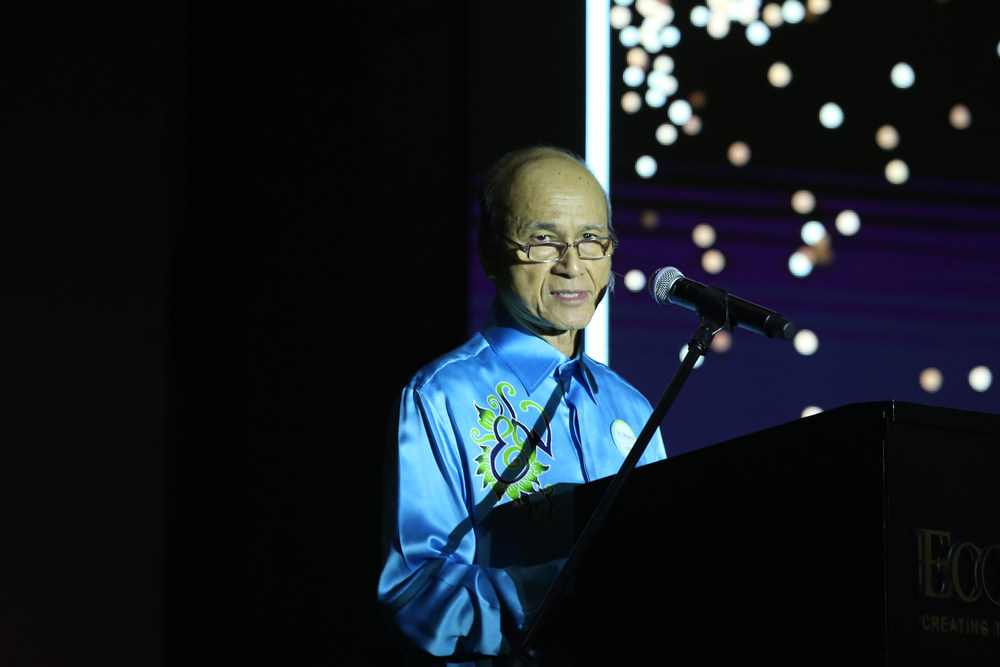 Tan Sri Lee Lam Thye speaking at the Eco World Hope Foundation celebration at the New Paradigm Hotel in Petaling Jaya October 14, 2018. u00e2u20acu201d Picture by Azinuddin Ghazali