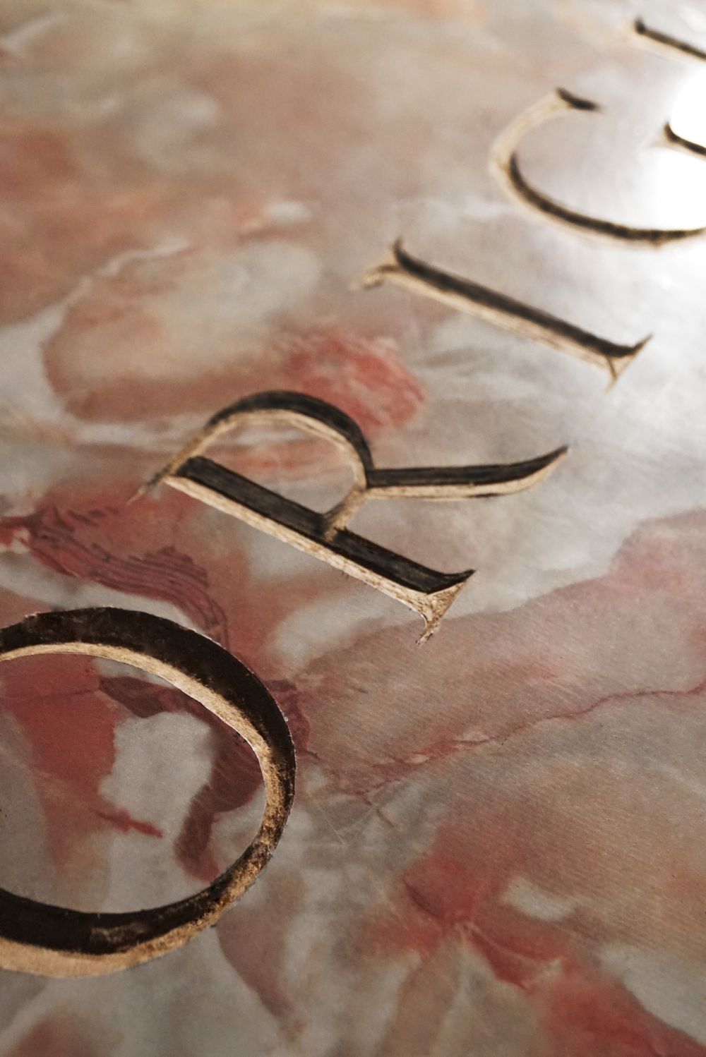 ‘ORiginal’ by NOWORNEVER design features extraordinary hand stencilling. 