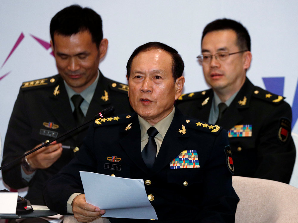 China's Minister of National Defence Wei Fenghe speaks to Asean defence ministers during a meeting in Singapore October 19, 2018. u00e2u20acu201d Reuters pic