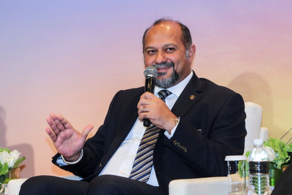 Gobind Singh Deo speaks during the 'Malaysia: A New Dawn' economic forum in Kuala Lumpur October 9, 2018. u00e2u20acu201d Picture by Ahmad Zamzahuri