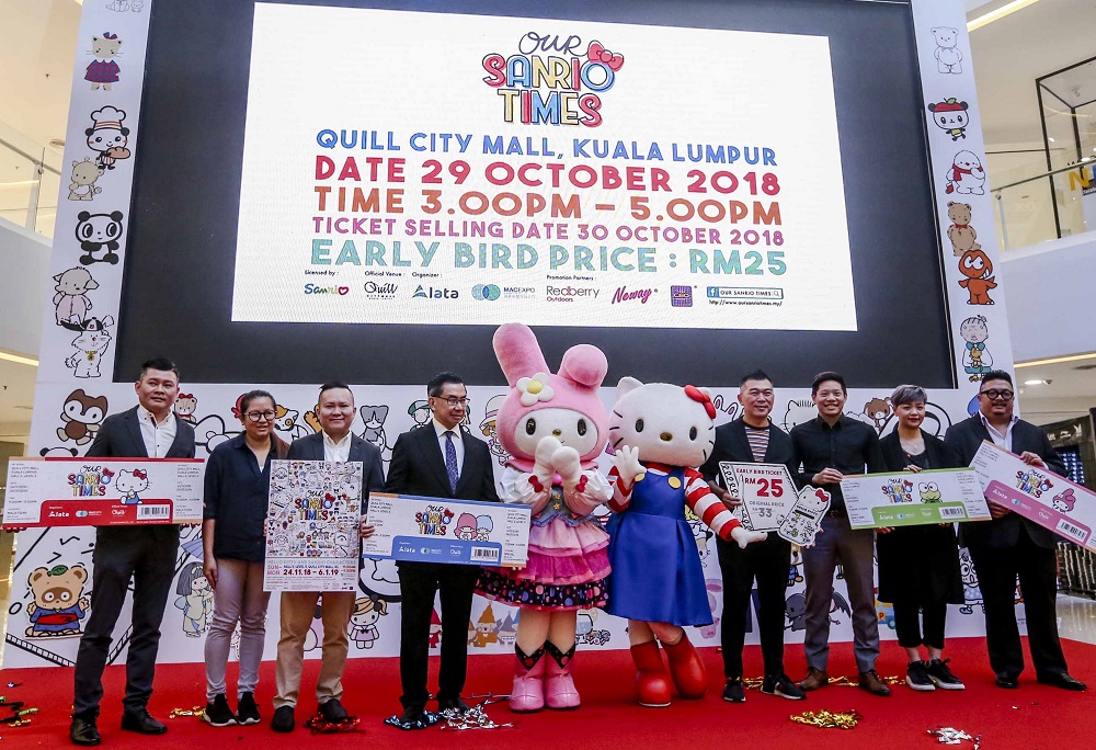 The organisers and sponsors at the media event about 'Our Sanrio Times u00e2u20acu201d Kuala Lumpur'. u00e2u20acu201d Picture by Firdaus Latif