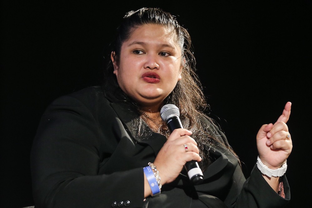 Syarul Ema Rena Abu Samah speaks at the Cooler Lumpur Festival Kuala Lumpur October 5, 2018. u00e2u20acu201d Picture by Hari Anggara