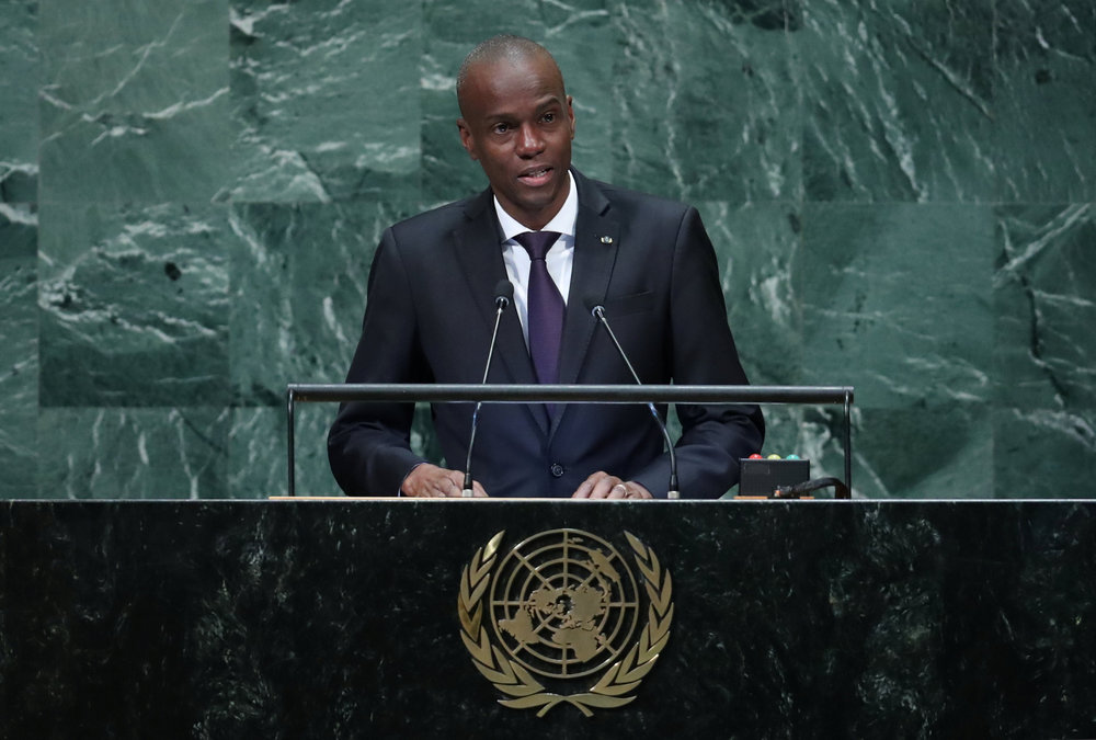 President of Haiti Jovenel Moise addresses the United Nations General Assembly in New York September 27, 2018.u00e2u20acu201d Reuters pic