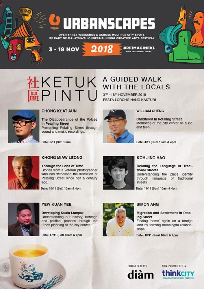 The six guides helming the walking tour know the Petaling Street area like the back of their hands. — Facebook/Diàm