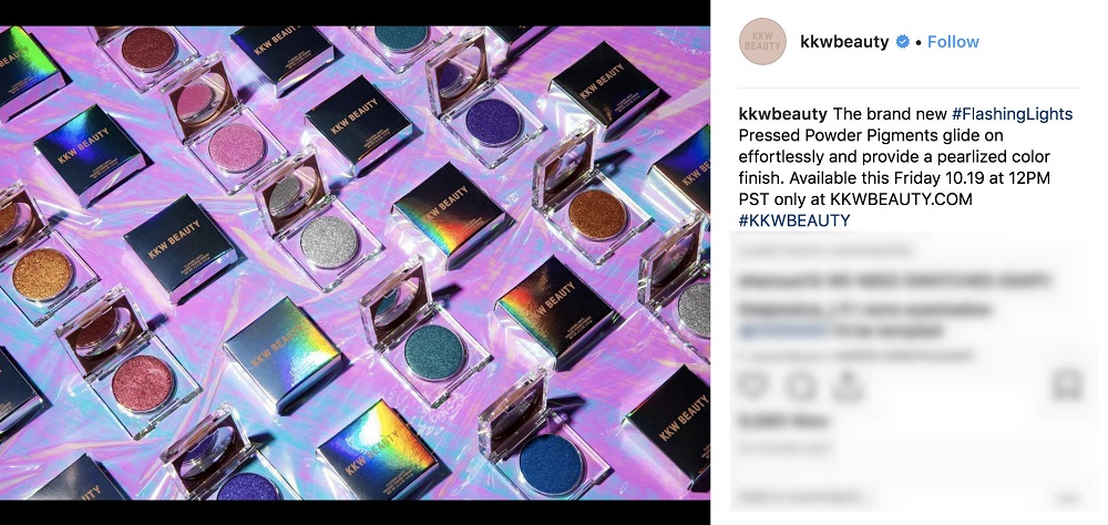A screengrab from the KKW Beauty Instagram account. u00e2u20acu201d AFP pic