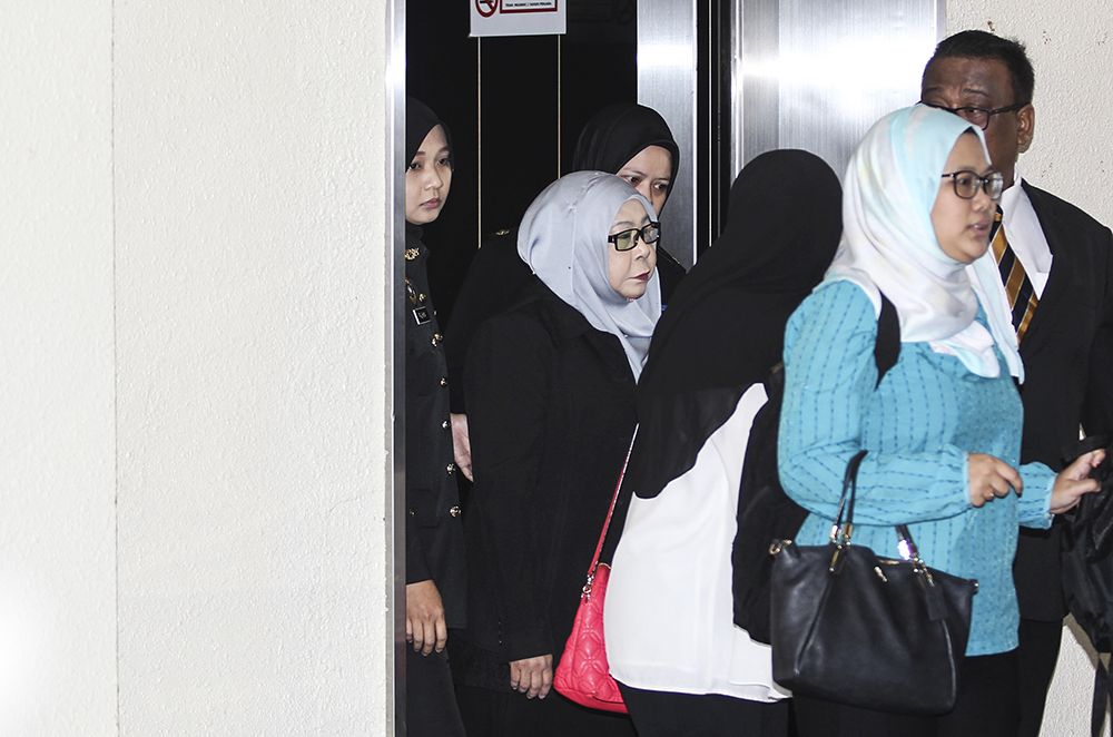 Former Malaysian External Intelligence Organisation chief Datuk Hasanah Abdul Hamid arrives at the Kuala Lumpur High Court October 25, 2018. u00e2u20acu201d Picture by Miera Zulyana