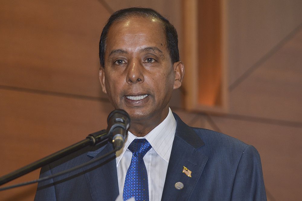 Human Resources Minister M. Kulasegaran speaks to reporters at Parliament in Kuala Lumpur October 30, 2018. u00e2u20acu2022 Picture by Miera Zulyana