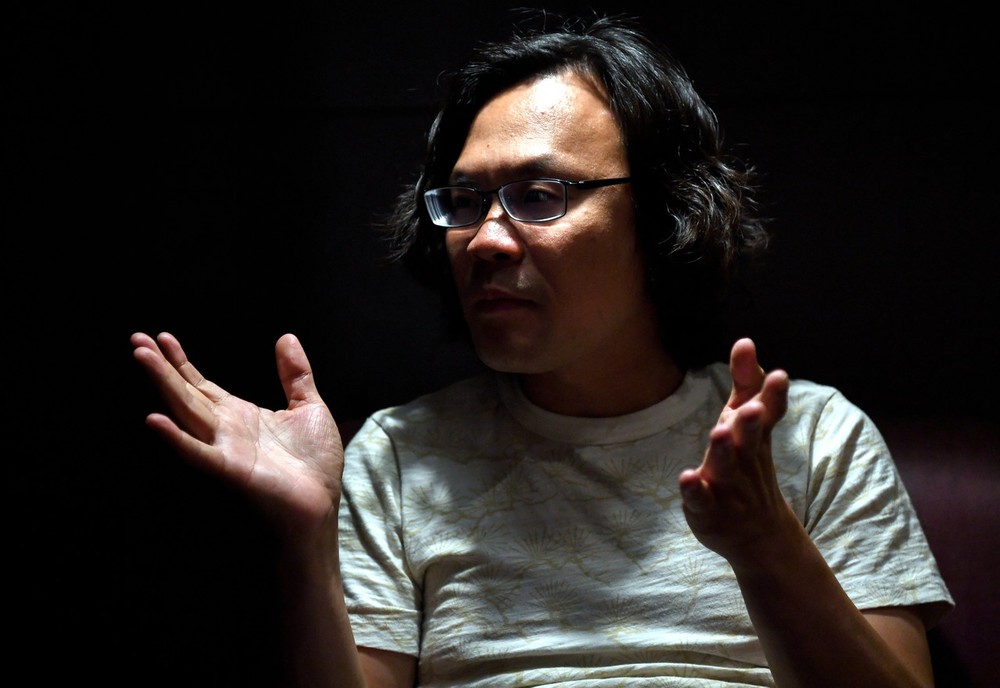 Japan-based film director Lim Kah Wai speaking at Golden Screen Cinemas (GSC) in Kuala Lumpur September 7, 2018. u00e2u20acu201d Bernama pic